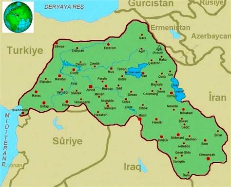 Kürt Bölgesel Yönetimi nden skandal harita