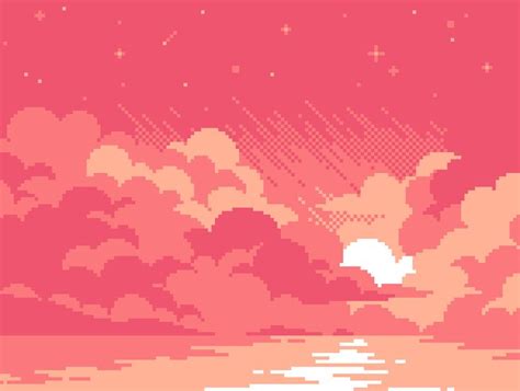 4 Color Relaxing Sunset For Pixel Dailies ~ Alt Color On My Twitter