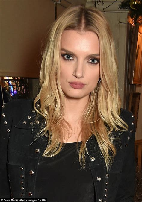 Lily Donaldson Embraces A Rock Chic Look In Studded Jacket Daily Mail