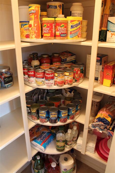 A lazy susan corner cabinet not only provides more storage, but it also helps you easily access and organize your kitchen supplies. How to make a lazy susan pantry storage | The Owner-Builder Network