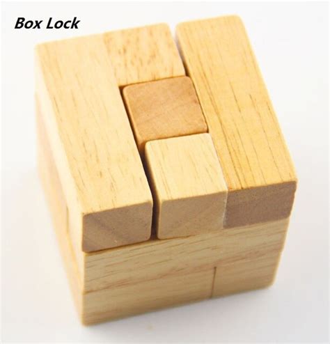 2 Designs Chinese Traditional Magic Wooden Puzzle Box Childrens Iq