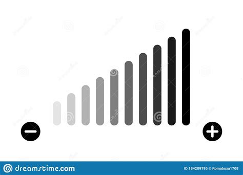 Volume Level Adjustment. Vector Isolated Icon. Low Fading Icon. Volume Bar Vector Icon Stock ...