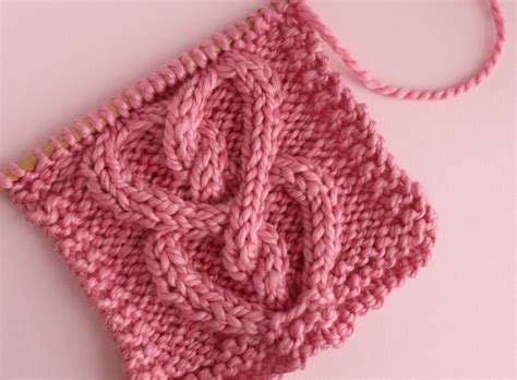 How To Knit A Cable Heart Free Knitting Pattern Video Cable