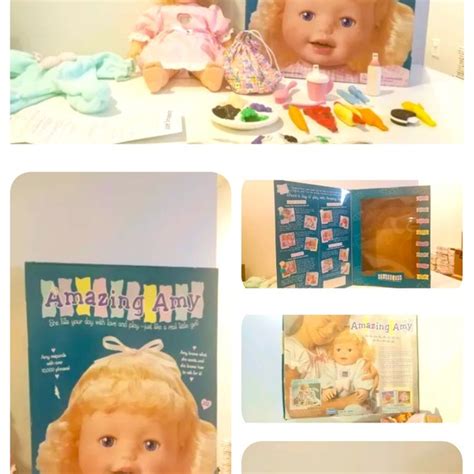 Toys Vintage Playmates Amazing Amy Doll Box Manual And Accessories
