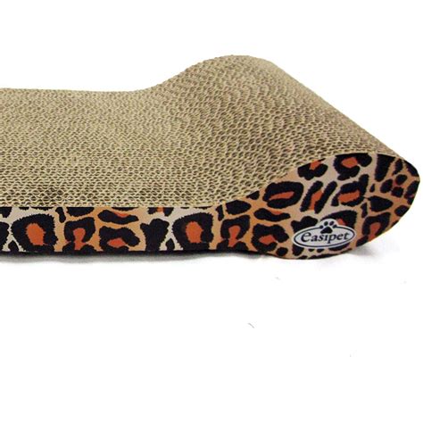 Easipet Cat Corrugated Small Or Large Cardboard Scratcher Leopard Print