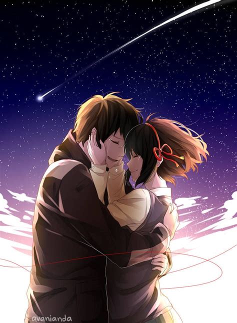 Kimi No Na Wa By Avanianda Couple Amour Anime Anime Love Couple Cute