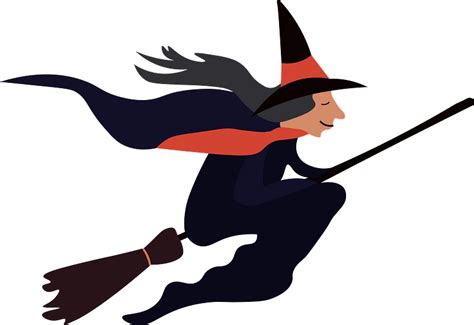 Witch On A Broom Clipart Free Download Transparent Png Creazilla