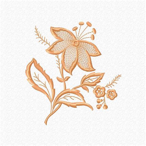 Flower Machine Embroidery Design Floral Digital Pattern Etsy