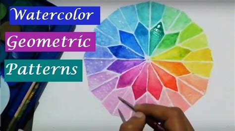 Geometric Pattern In Watercolors Satisfying Easy Watercolor Techniques