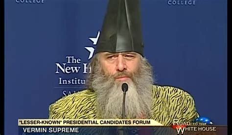 Inside The Beltway Fringe Candidate Vermin Supreme Banned From New
