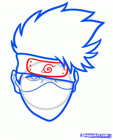 How To Draw Kakashi Easy Step By Step Naruto Characters