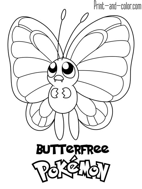 Beautifly Pokemon Coloring Page
