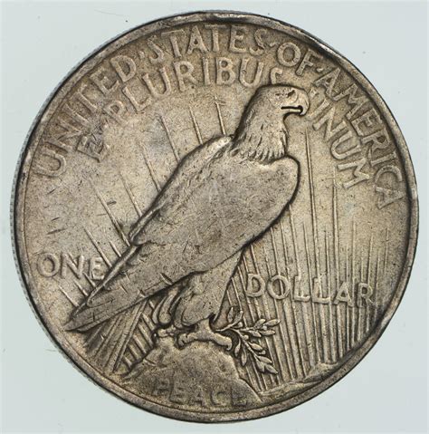 As a rough estimate of this coins value you can assume this coin in average condition will be valued at somewhere around $26.00, while one in certified mint state (ms+) condition could bring as much as $95 at auction. Early - 1922 - Peace Silver Dollar - 90% US Coin ...