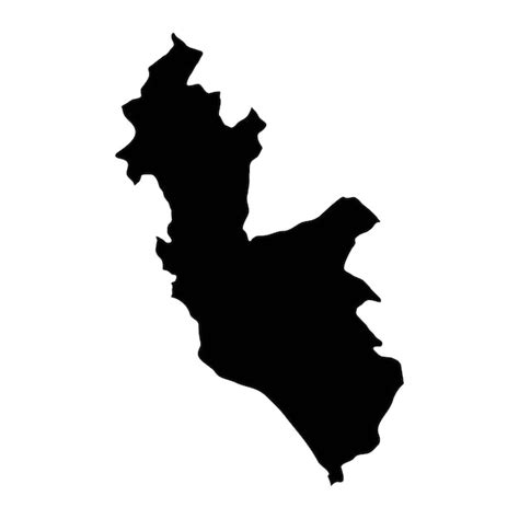 Región Del Mapa De La Provincia De Lima En Perú Ilustración Vectorial