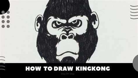 How To Draw King Kong Easy Youtube