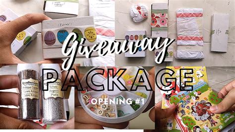 Giveaway Package Opening 1 Youtube