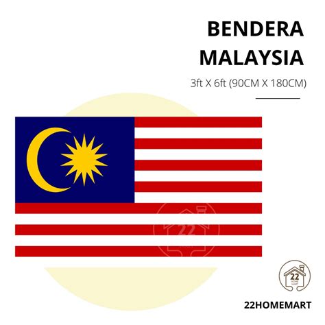 Malaysia Flagbendera Malaysia 3x6ft Perak State Flag Ready Stock