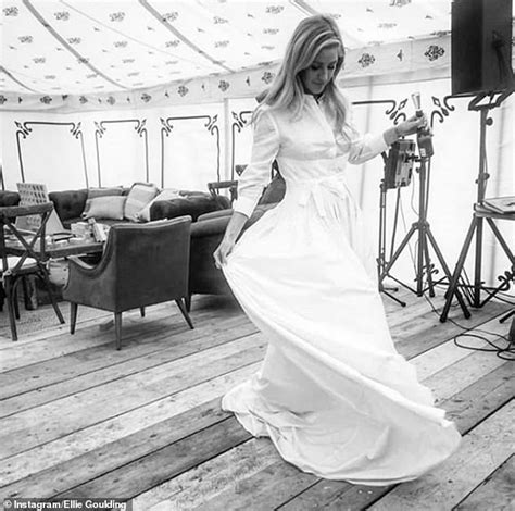 Ellie Goulding Wows In Stunning Bridal Gown As She Dances With Champagne In Never Before Seen