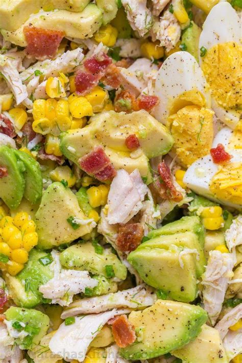 2 chicken breasts, boneless skinless. This Avocado Chicken Salad recipe is a keeper! Easy ...