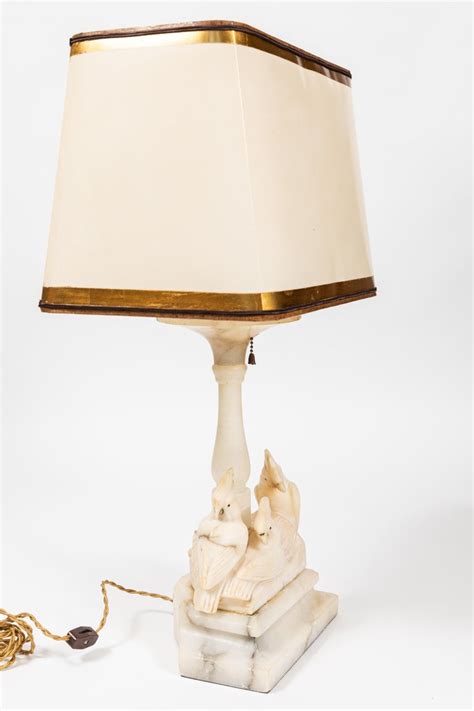 4.7 out of 5 stars. Vintage Marble Lamp with 3 Carved Cockatoos at 1stdibs