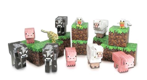 Minecraft Papercraft Animal Mobs Set Over 30 Pieces 1908121839