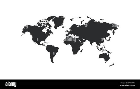 World Map Isolated Stock Vector Images Alamy