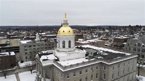 A Winter Flight Through Concord New Hampshire Youtube