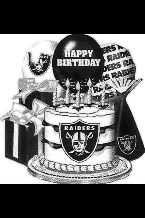 Pin By Diana On Tags Happy Birthday Raiders Oakland Raiders Images
