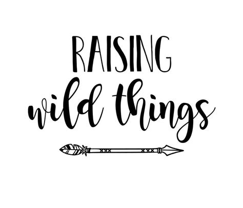 Raising Wild Things SVG CUT FILE | Etsy