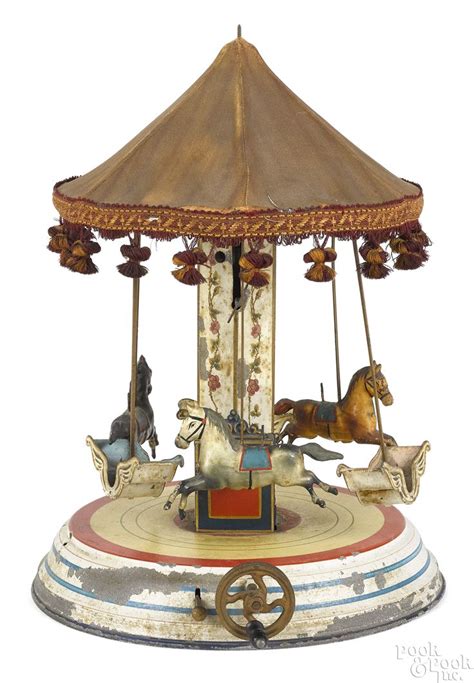 Home Pook And Pook Inc Antique Toys Circus Toy Carousel