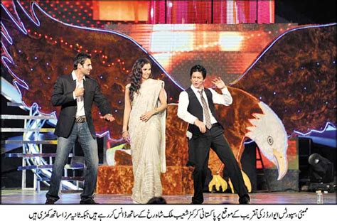 Asian Girls Sania Mirza Shoaib Malik Dancing With Shah Rukh Khan At