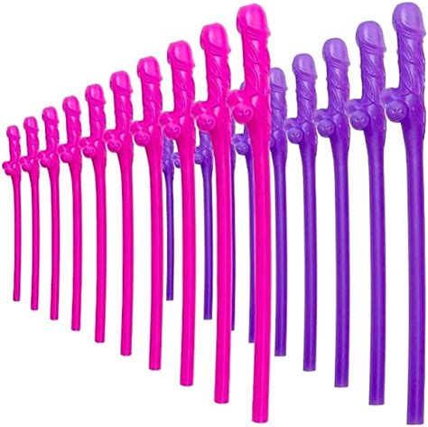10pcs Bachelorette Party Pennis Straws Funny Drinking