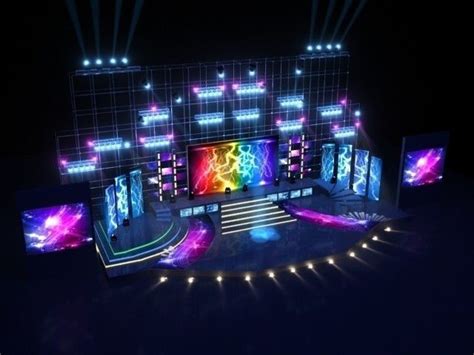 Stage Party Concert Fashion Catwalk T Station 3d Model Max Bip Obj Mtl