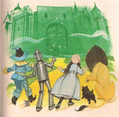 arrival at the emerald city wizard of oz ladybird well loved tales