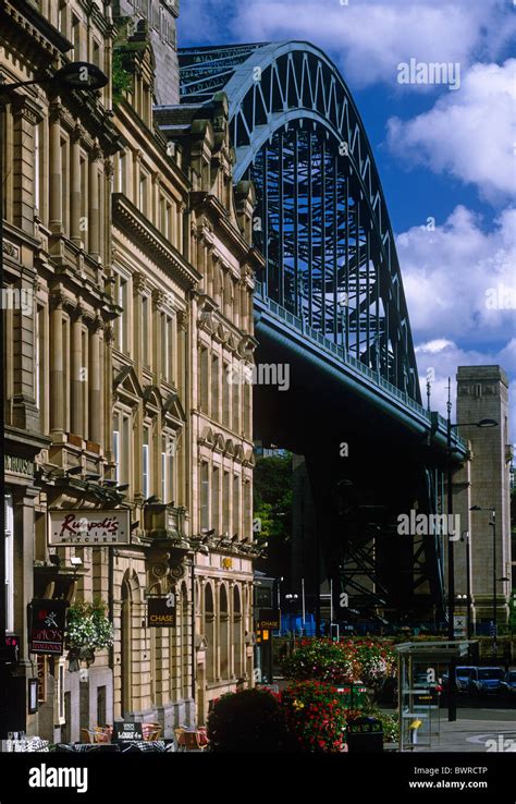 A Daytime View Of The Tyne Bridge And Newcastle Quayside Newcastle