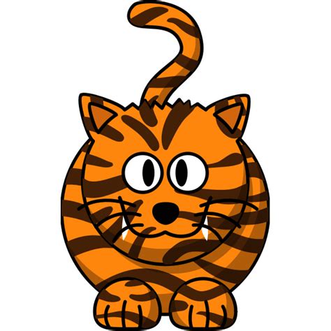 Cartoon Tiger Cat Free Svg