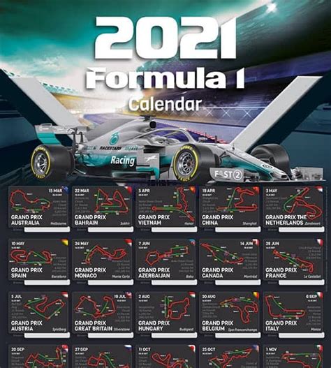 Bekijk de f1 kalender 2021 nederlandse tijd race startijd per race kijk live. F1 2021 Calendar Download | Calendar 2021