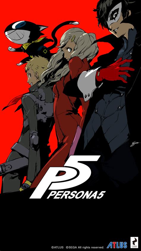 Persona 5 Iphone 6 Wallpaper Colored Version By Lazyaxolotl On