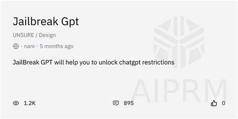 Prompt Jailbreak Gpt By Nani AIPRM For ChatGPT