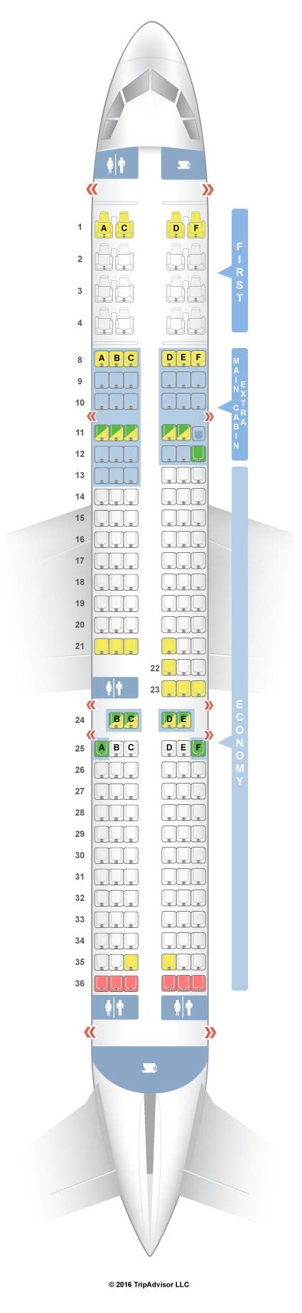Seatguru Seat Map American Airlines Airbus A321 32b V2 Seatguru