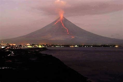Mayon Volcano On Alert Level 2 Continuously Spews Ash