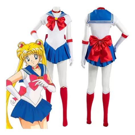 Disfraz De Sailor Moon Anime Adulto Halloween Cuotas Sin Inter S