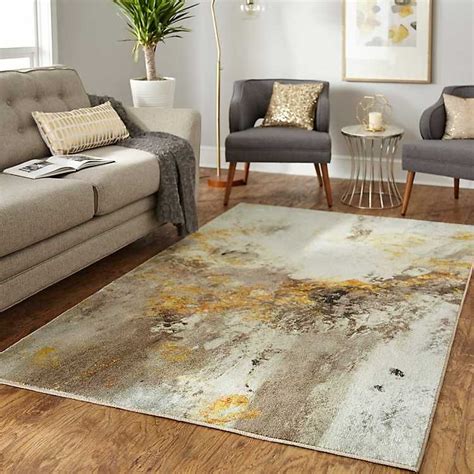 Abyss rug in silver grey. Gold and Gray Vein Area Rug, 5x8 | Rugs in living room ...