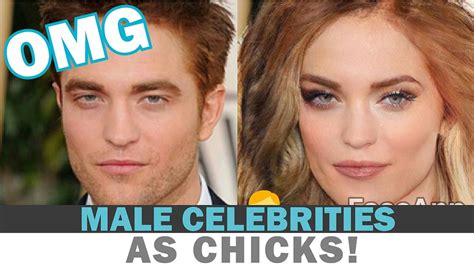 Top 10 Male Celebrities As Hot Chicks Faceapp Gender Swap Youtube