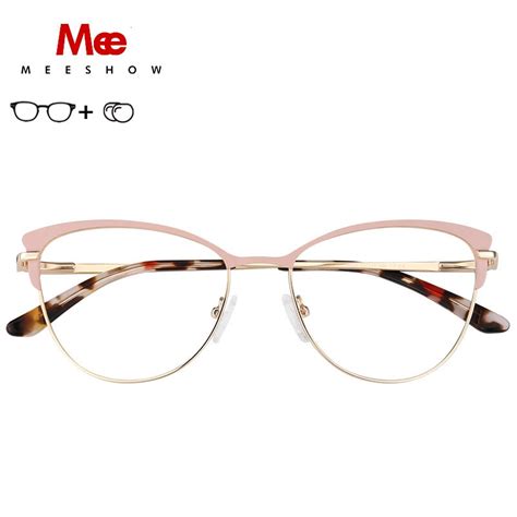 2020 Meeshow Glasses Frame Brand Women Cat Eyes Prescription Eyeglasses Female Myopia Optical