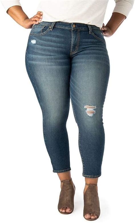 Signature By Levi Strauss And Co Gold Label Womens Plus Size Mid Rise