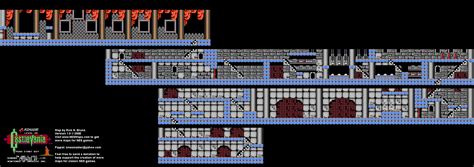 Castlevania Level 5 Nintendo Nes Background Only Map