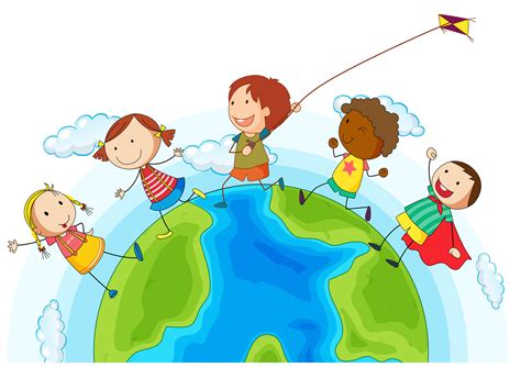 Kids Around The World Clipart - Around the world in 5 days | Language ...