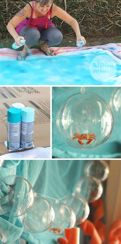 Apparently, most mermaid parties tend toward the ariel birthday party colors of purple, green, teal. DIY Mermaid Party Decor | Alpha Mom