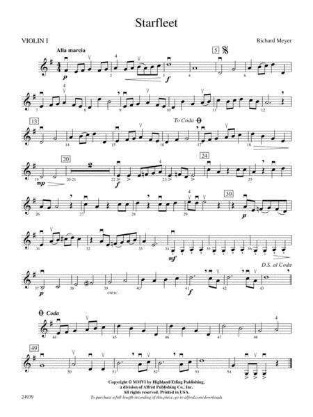 Starfleet 1st Violin By Richard Meyer Digital Sheet Music For Part